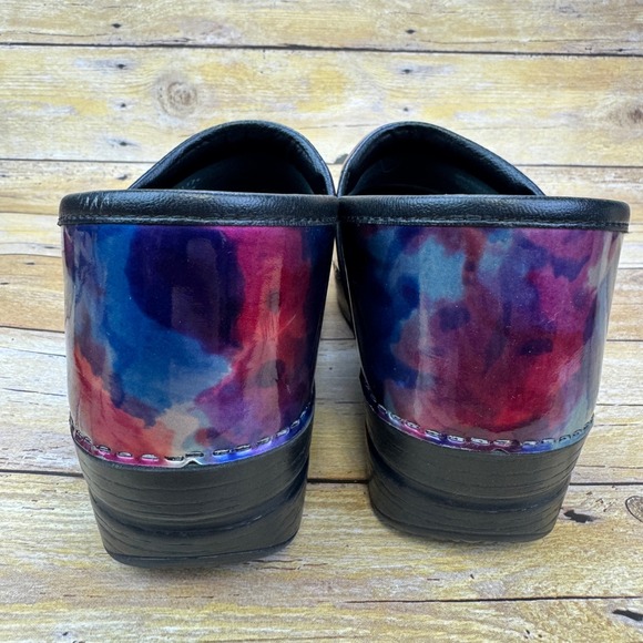 Dansko Clogs Womens 40 EU (9.5-10) Multicolor Leather Professional Nursing Y2K - Picture 9 of 16